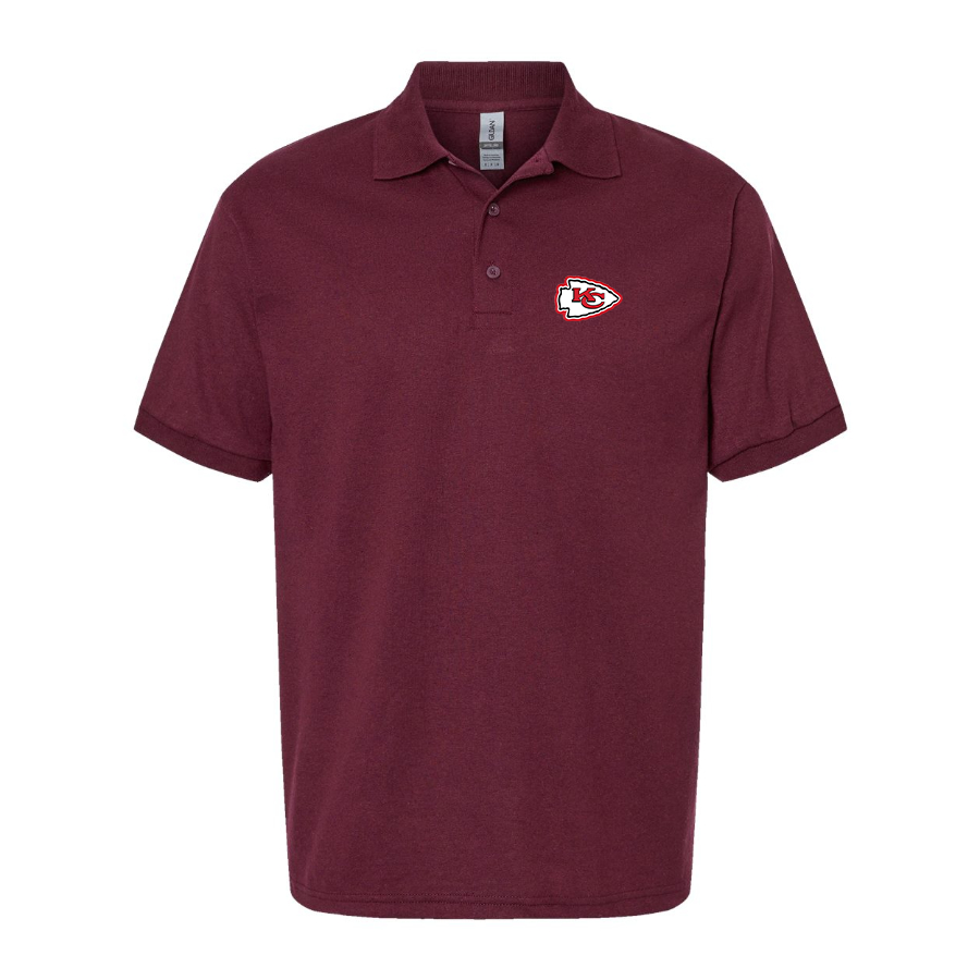 Men's KC Chiefs Logo Dry Blend Polo