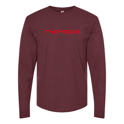 Men's Thomson Logo Cotton Long Sleeve T-Shirt
