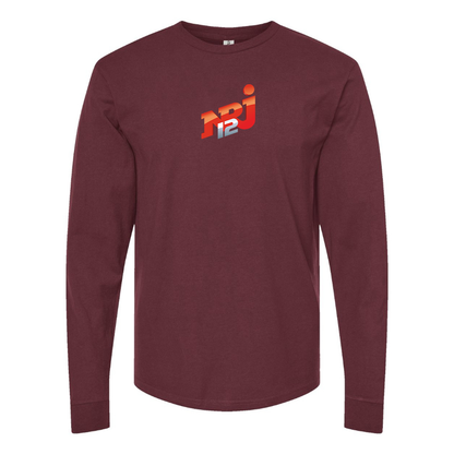 Men's NRJ 12 Logo Cotton Long Sleeve T-Shirt