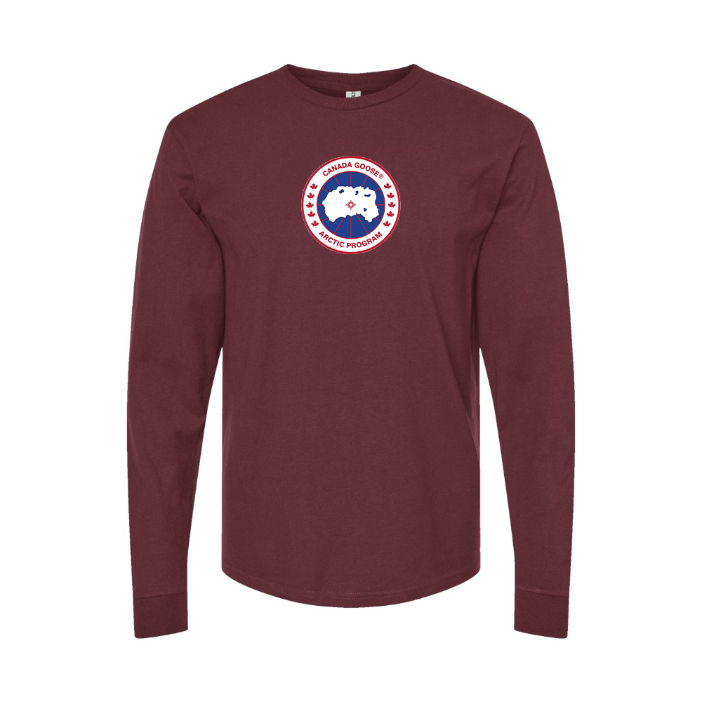 Men's Canada Goose Logo Long Sleeve T-Shirt