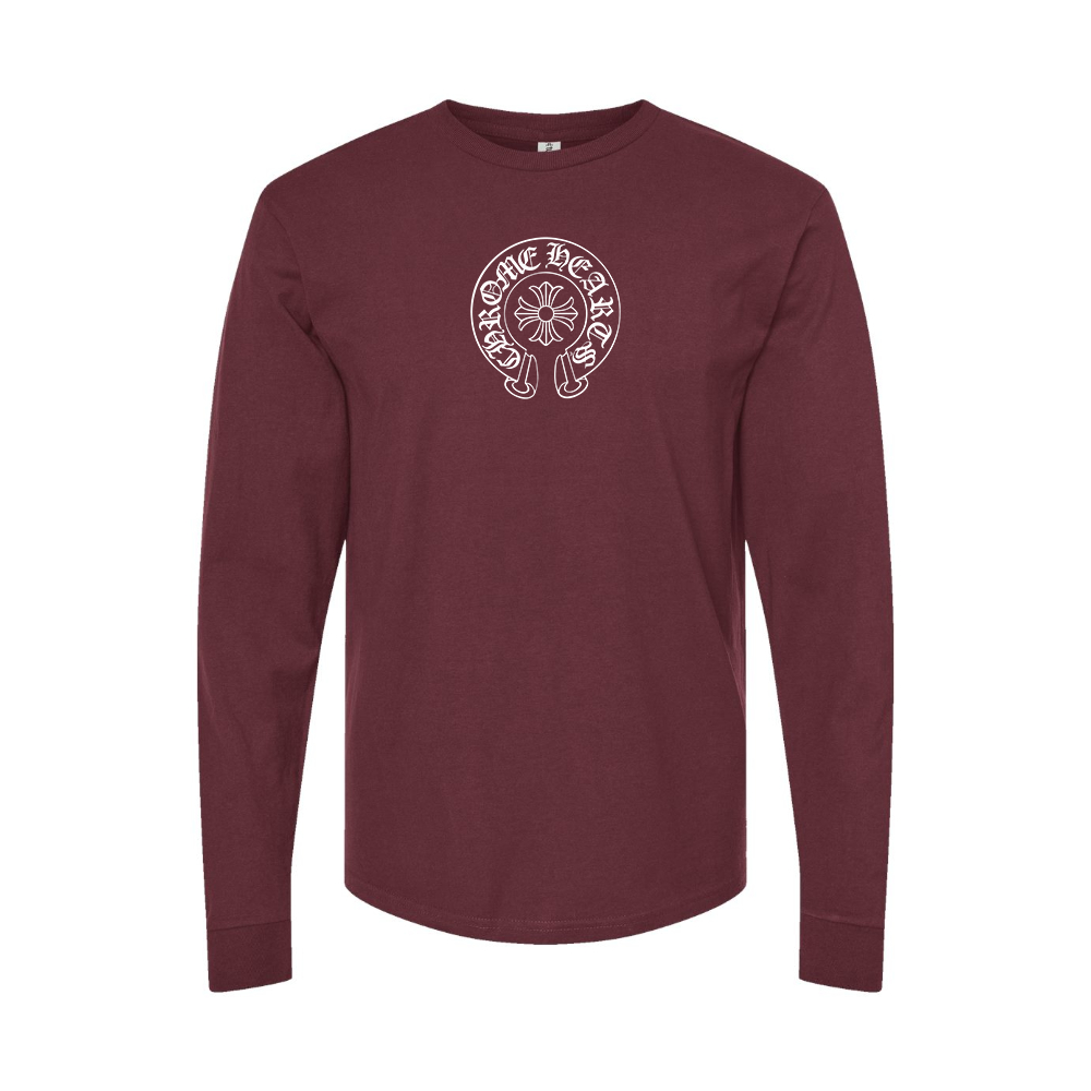 Men's Chrome Hearts Logo Long Sleeve T-Shirt