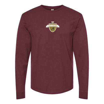 Men's Aaglander Logo Cotton Long Sleeve T-Shirt