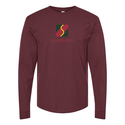 Men's Agribank  Logo Cotton Long Sleeve T-Shirt