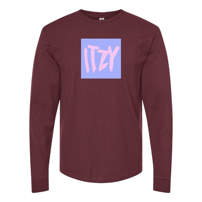 Men's Itzy Logo Cotton Long Sleeve T-Shirt
