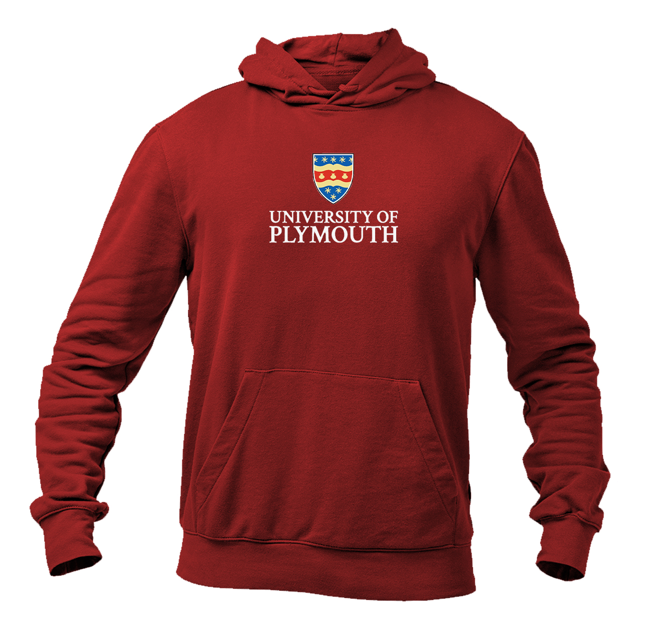 Men's University of Plymouth Logo  Pullover Hoodie