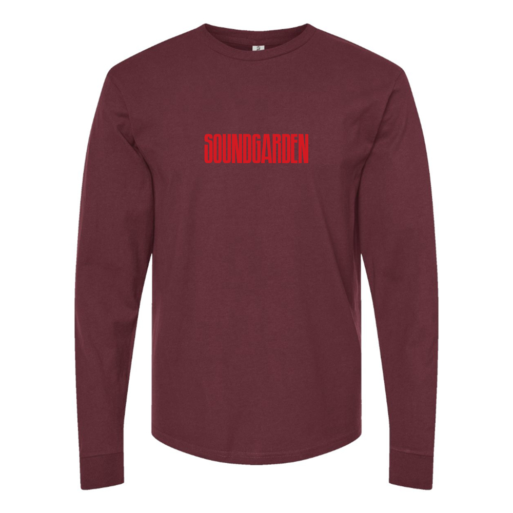 Men's Soundgarden Logo Cotton Long Sleeve T-Shirt