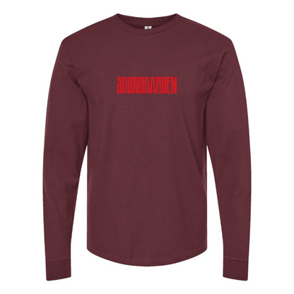 Men's Soundgarden Logo Cotton Long Sleeve T-Shirt