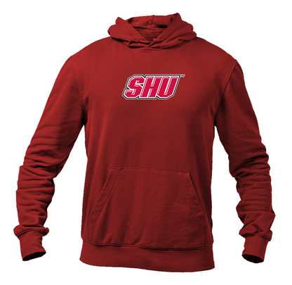 Men's Sacred Heart Pioneers Logo Gildan  Heavy Blend Hooded Sweatshirt