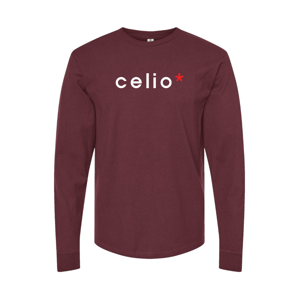 Men's Celio Logo Long Sleeve T-Shirt