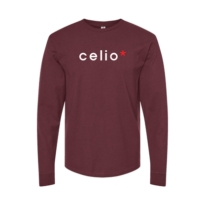 Men's Celio Logo Long Sleeve T-Shirt