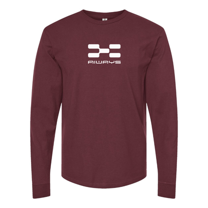 Men's Aiways Logo Cotton Long Sleeve T-Shirt
