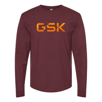 Men's GSK Logo Cotton Long Sleeve T-Shirt
