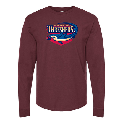 Men's Clearwater Threshers Logo Cotton Long Sleeve T-Shirt