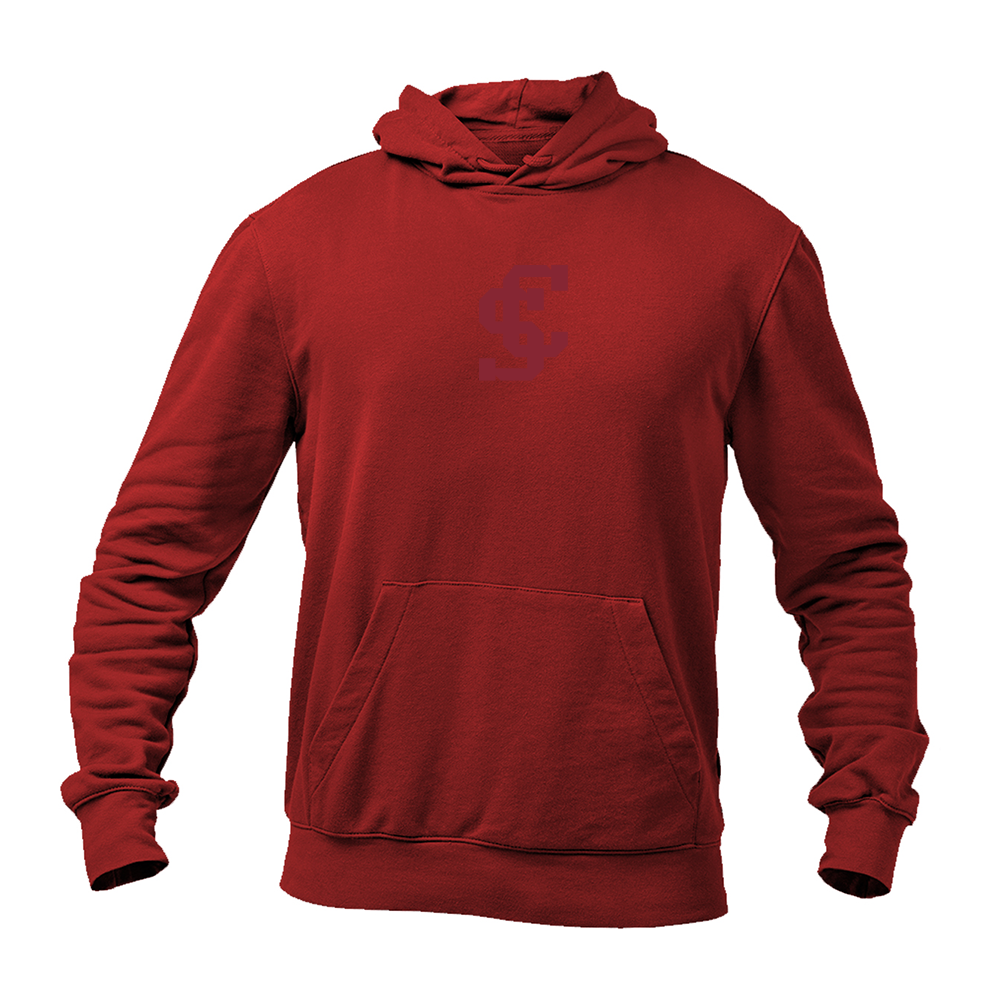Men's Santa Clara Broncos Logo Gildan  Heavy Blend Hooded Sweatshirt