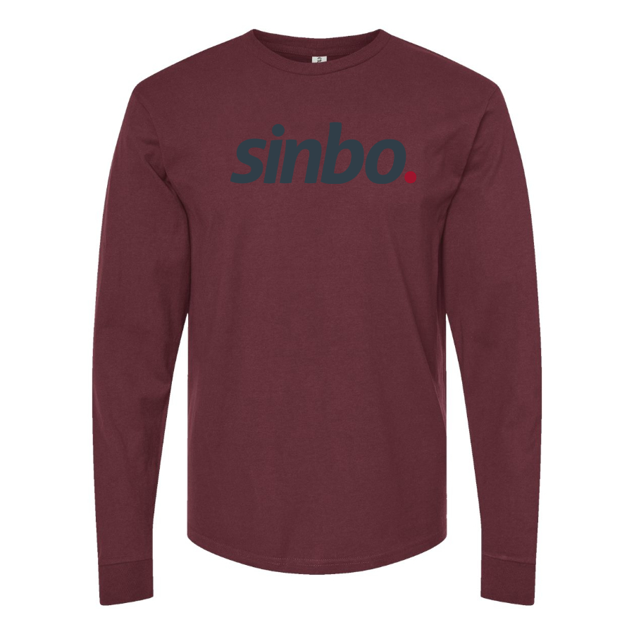 Men's Sinbo Logo Cotton Long Sleeve T-Shirt
