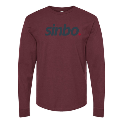 Men's Sinbo Logo Cotton Long Sleeve T-Shirt