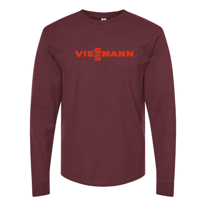 Men's Viessmann Logo Cotton Long Sleeve T-Shirt