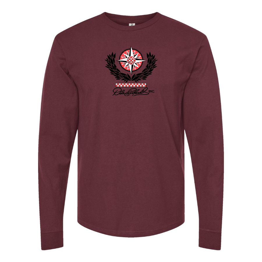 Men's Dale Earnhardt Inc Logo Cotton Long Sleeve T-Shirt
