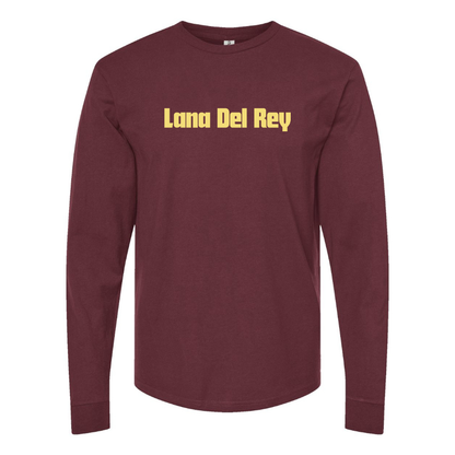 Men's Lana Del Rey Logo Cotton Long Sleeve T-Shirt