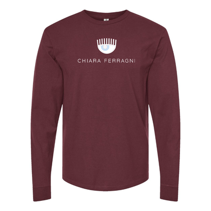 Men's Chiara Ferragni Collection Logo Cotton Long Sleeve T-Shirt