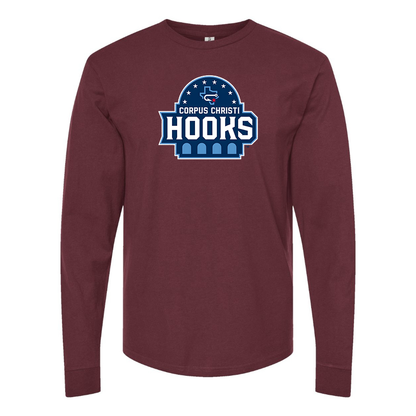 Men's Corpus Christi Hooks Logo Cotton Long Sleeve T-Shirt