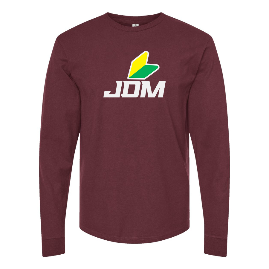 Men's JDM  Logo Cotton Long Sleeve T-Shirt