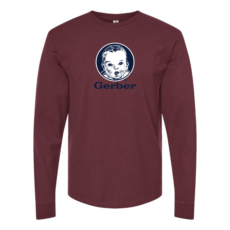 Men's Gerber  Logo Cotton Long Sleeve T-Shirt