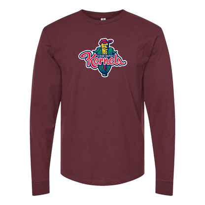Men's Cedar Rapids Kernels Logo Cotton Long Sleeve T-Shirt