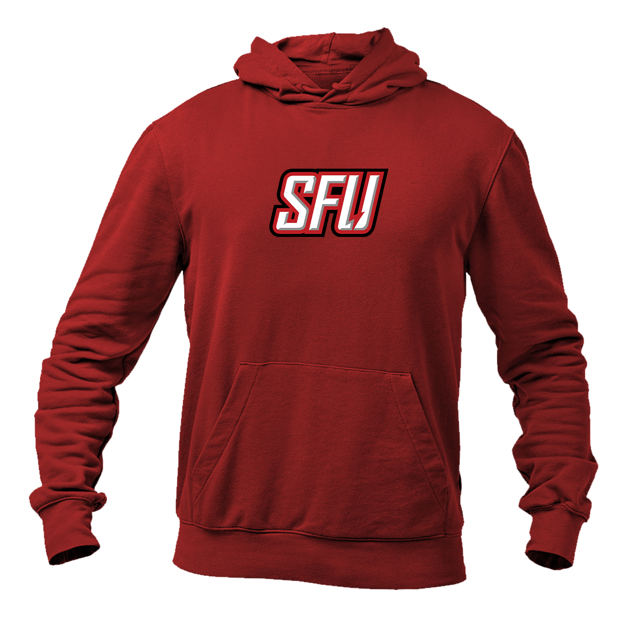 Men's Saint Francis Red Flash Logo Softstyle Midweight Hooded Sweatshirt