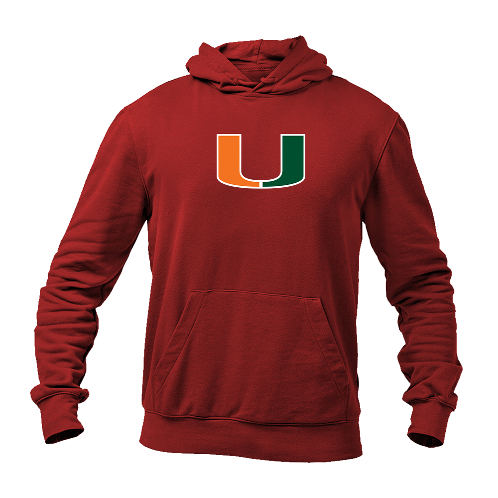 Men's Miami Hurricanes Logo Pullover Hoodie