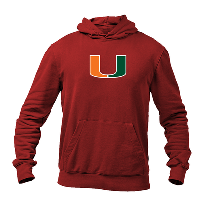 Men's Miami Hurricanes Logo Pullover Hoodie