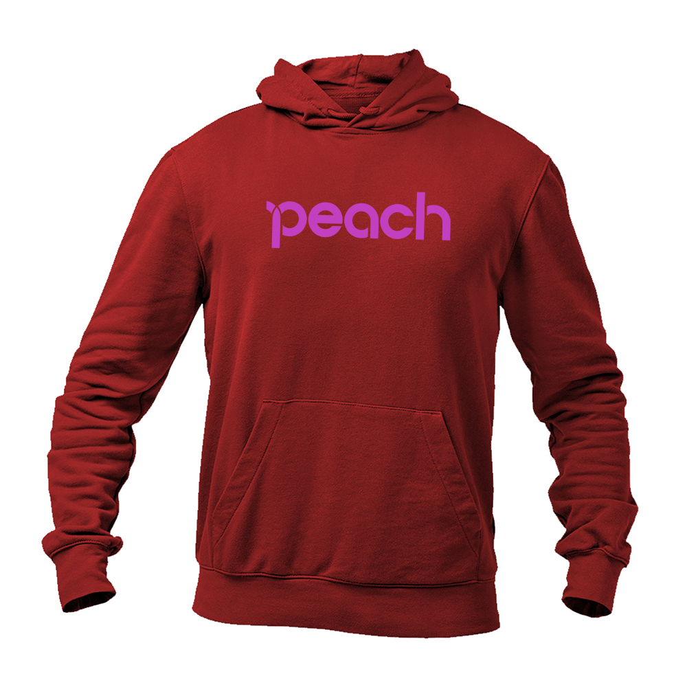 Men's Peach Aviation Logo  Pullover Hoodie