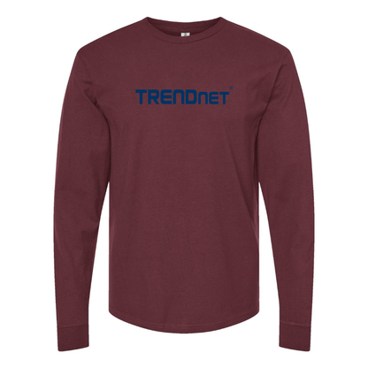 Men's TRENDnet Logo Cotton Long Sleeve T-Shirt