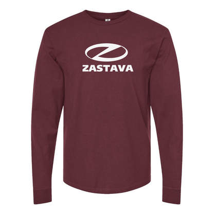 Men's Zastava Logo  Cotton Long Sleeve T-Shirt