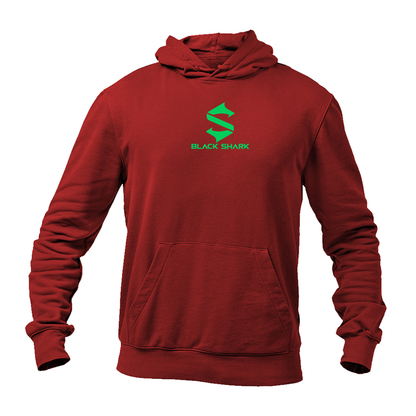 Men's Black Shark Logo Pullover Hoodie