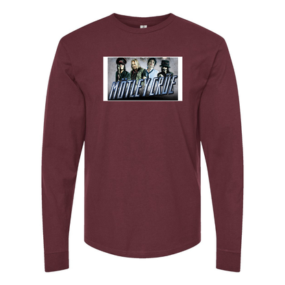 Men's  Motley Crue Logo Cotton Long Sleeve T-Shirt