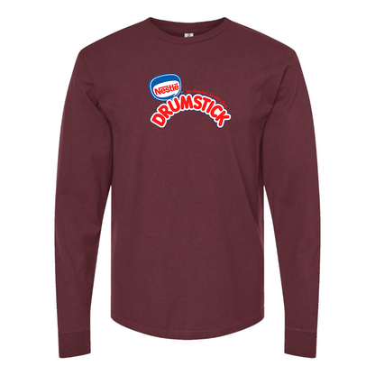 Men's Drumstick Logo Cotton Long Sleeve T-Shirt