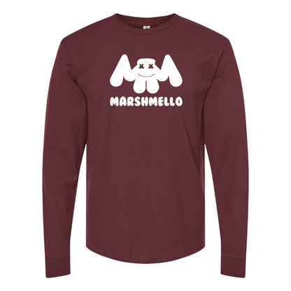 Men's Marshmello Logo Cotton Long Sleeve T-Shirt