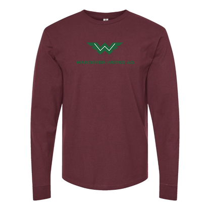 Men's Wanderer Werke Logo  Cotton Long Sleeve T-Shirt