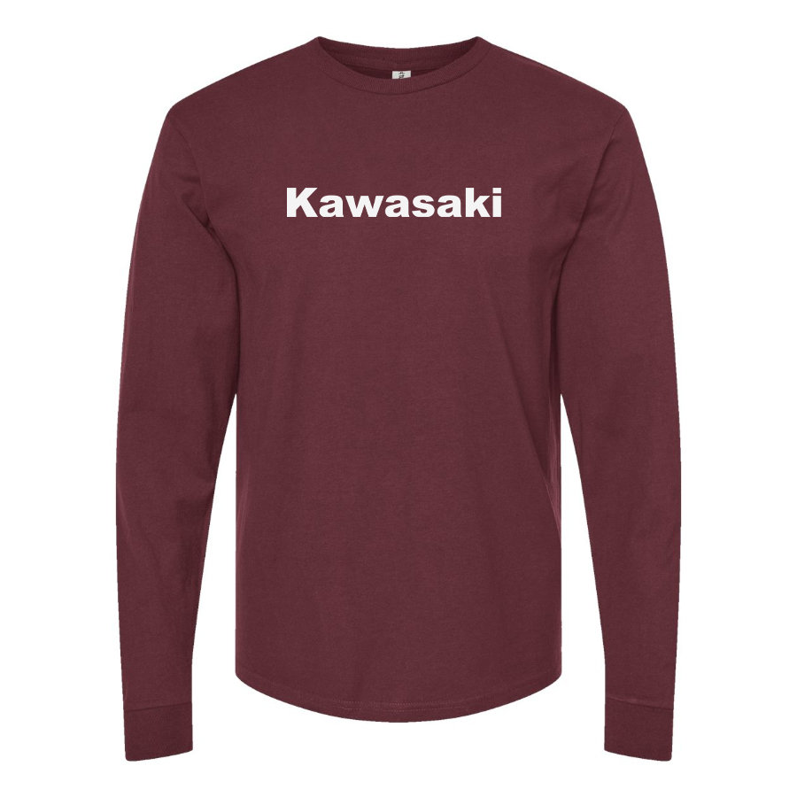 Men's Kawasaki  Logo Cotton Long Sleeve T-Shirt