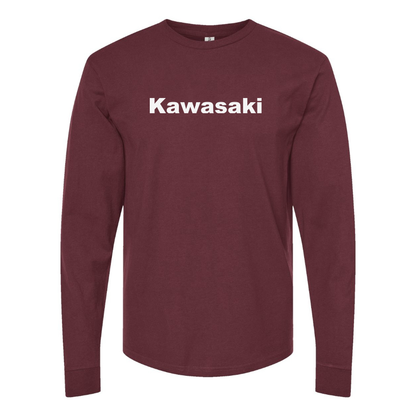 Men's Kawasaki  Logo Cotton Long Sleeve T-Shirt