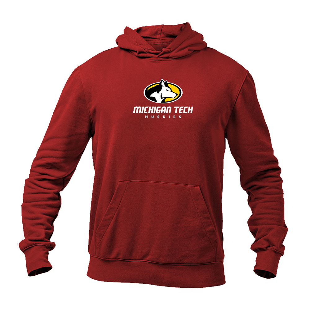 Men's Michigan Tech Huskies Logo Pullover Hoodie