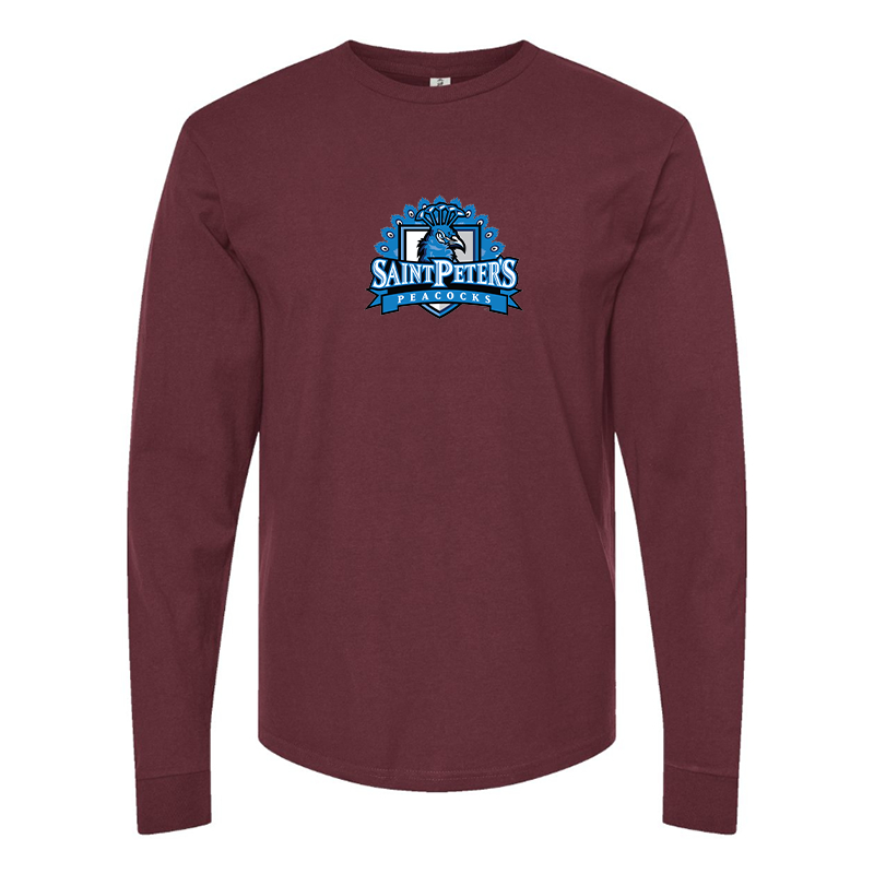 Men's Saint Peters Peacocks Logo Long Sleeve T-Shirt
