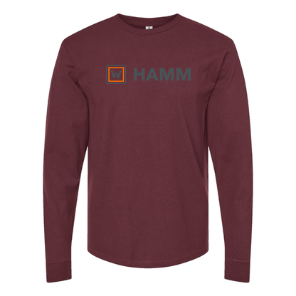 Men's Hamm Logo Cotton Long Sleeve T-Shirt