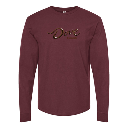 Men's Dove Сhocolate Logo Cotton Long Sleeve T-Shirt