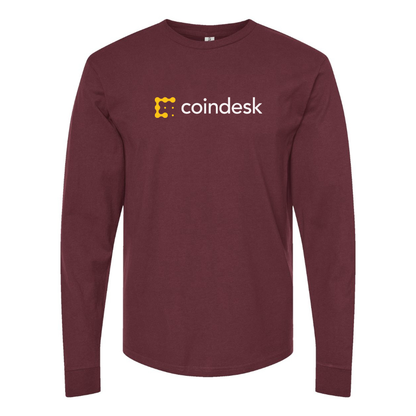 Men's CoinDesk Logo Cotton Long Sleeve T-Shirt