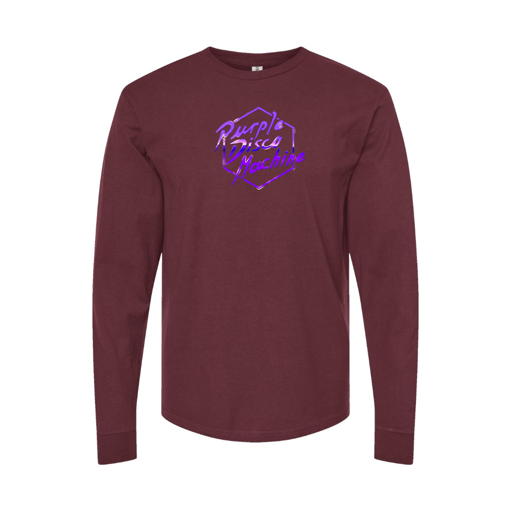 Men's Purple Disco Machine Long Sleeve T-Shirt