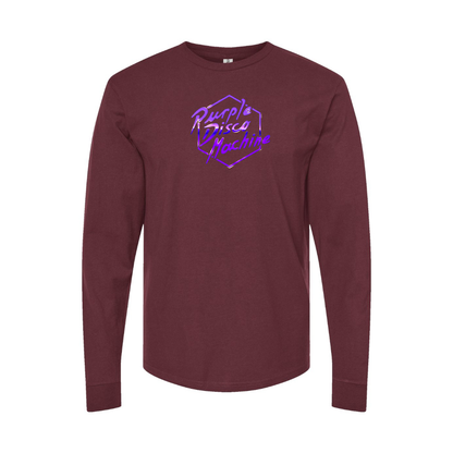 Men's Purple Disco Machine Long Sleeve T-Shirt