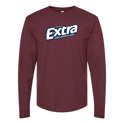 Men's Extra Gum Logo Cotton Long Sleeve T-Shirt