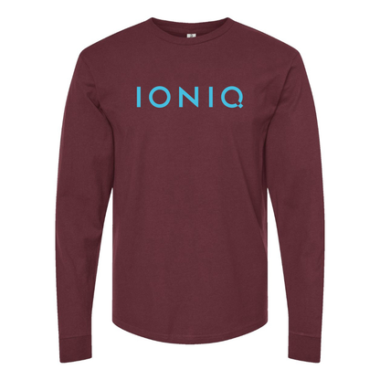 Men's  Ioniq Logo Cotton Long Sleeve T-Shirt